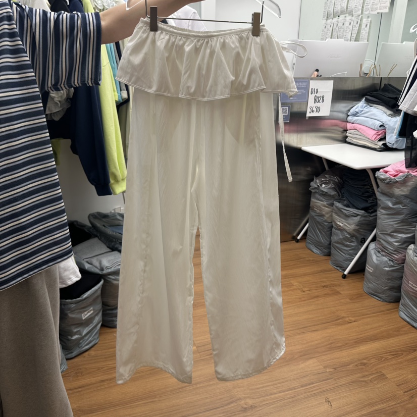 GABIZON韓國直郵㊣東大門實拍女裝新款時尚熱賣休閑裙褲荷葉邊GABIZON裙褲