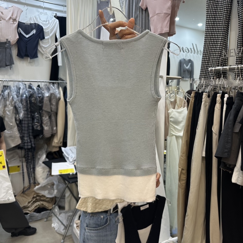 BILLION-L韓國直郵㊣東大門實拍女裝新品休閑時尚吊帶背心BILLION-L吊帶/背心