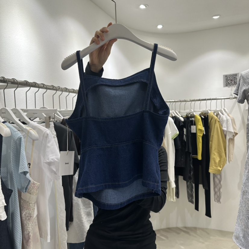 INNI韓國㊣直郵東大門代購女裝新品25春夏人氣休閑吊帶背心inni吊帶/背心