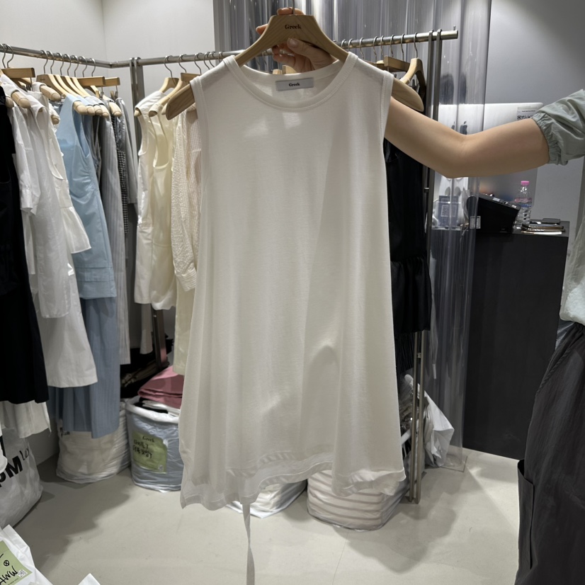 GREEK直郵韓國代購㊣女裝新款熱賣25春夏時尚推薦休閑吊帶背心GREEK吊帶/背心