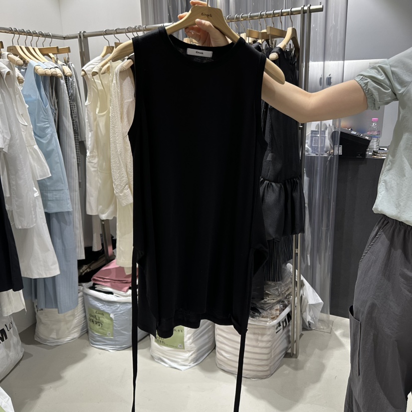 GREEK直郵韓國代購㊣女裝新款熱賣25春夏時尚推薦休閑吊帶背心GREEK吊帶/背心圖色2