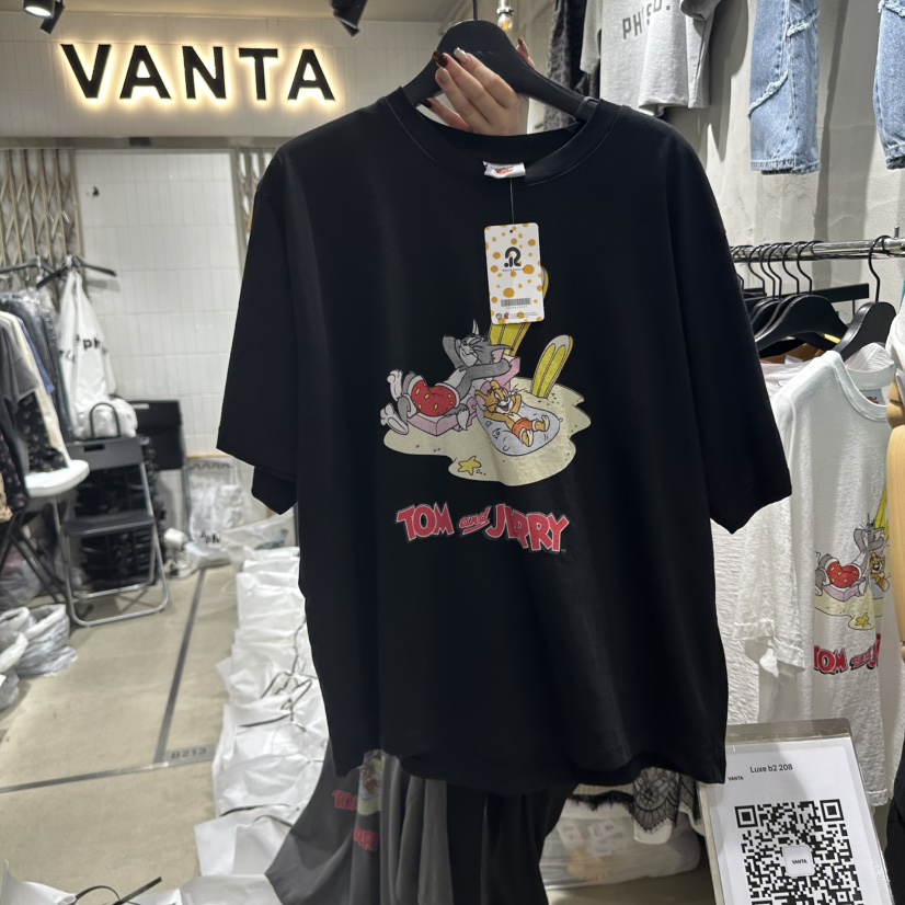 VANTA韓國㊣直郵東大門代購女裝新款人氣休閑25春夏推薦T恤VANTAT恤圖色3