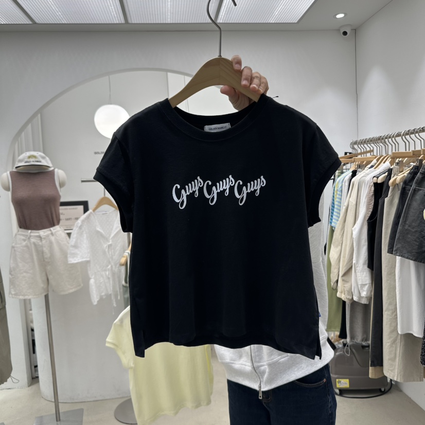 GOLDEN MARKET韓國直郵㊣東大門實拍女裝新款休閑25春夏T恤GOLDEN MARKETT恤圖色3