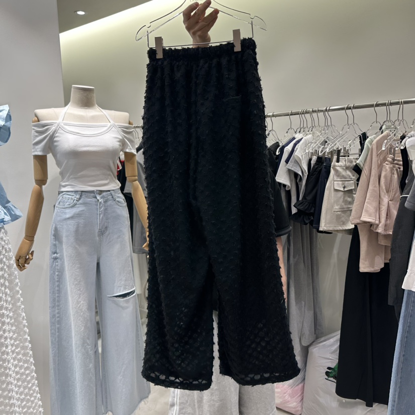 BAIE.38直郵韓國代購㊣女裝新品人氣時尚推薦休閑褲鉤針編織BAIE.38休閑褲