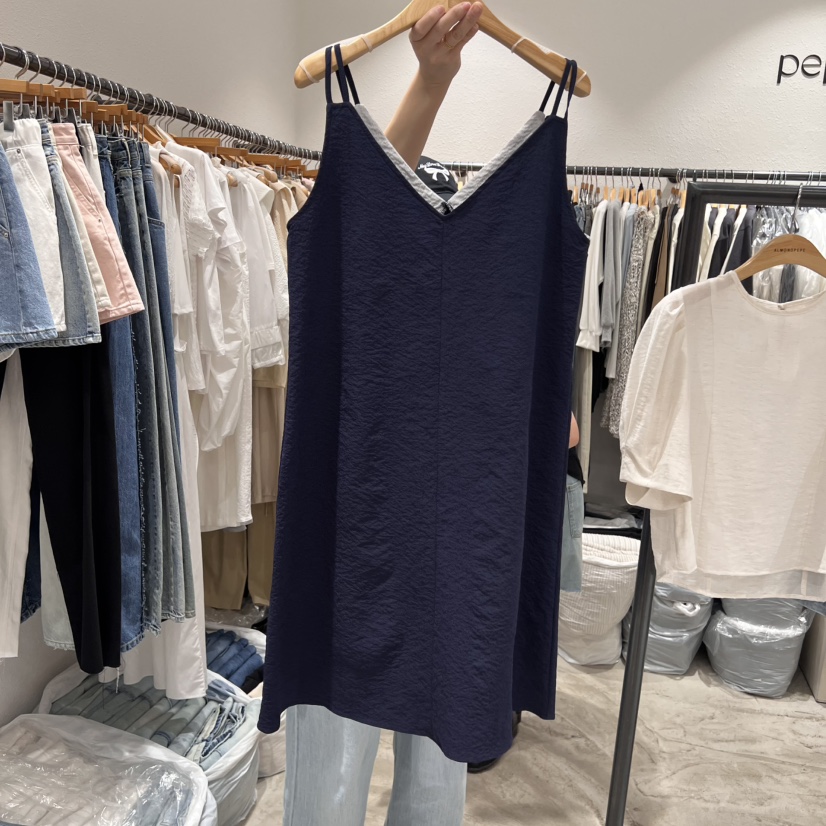 ALMOND PEPE直郵韓國代購㊣女裝新品推薦熱賣休閑25春夏連衣裙ALMOND PEPE連衣裙