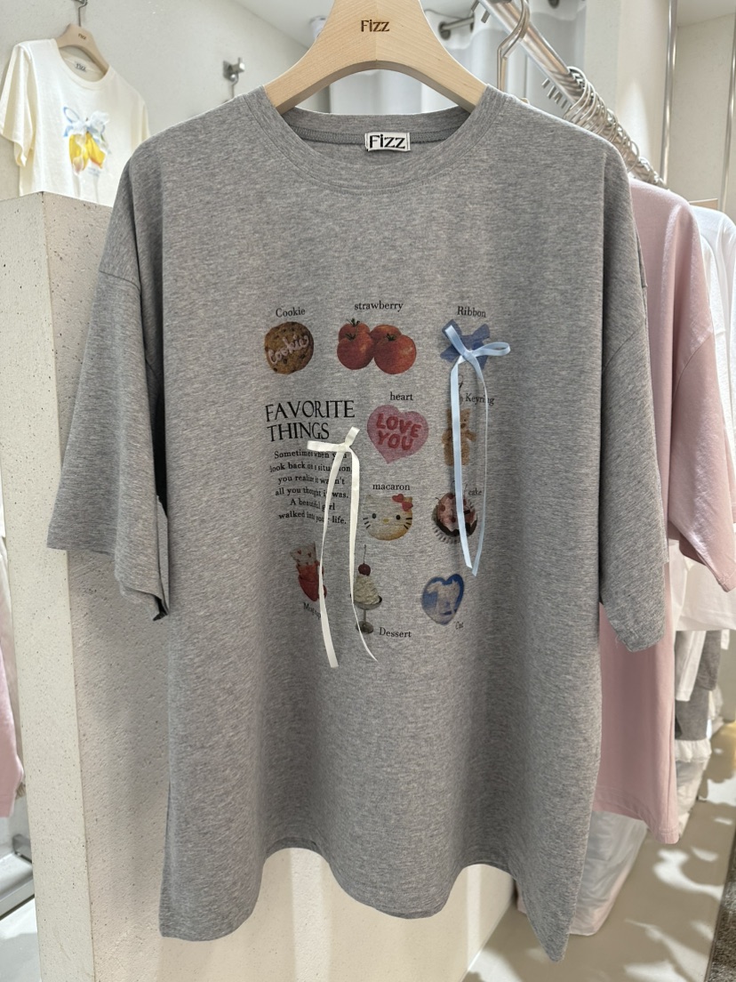 FIZZ韓國㊣直郵東大門代購女裝新品人氣25春夏熱賣推薦時尚T恤FIZZT恤圖色3