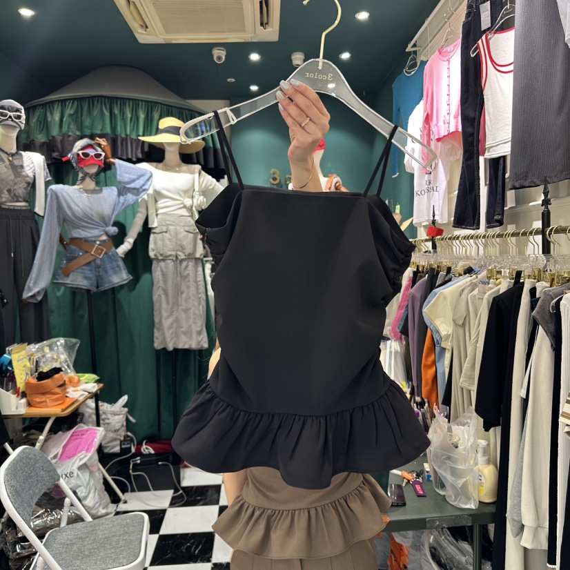 3COLOR韓國㊣直郵東大門代購女裝新款人氣吊帶背心Three color吊帶/背心