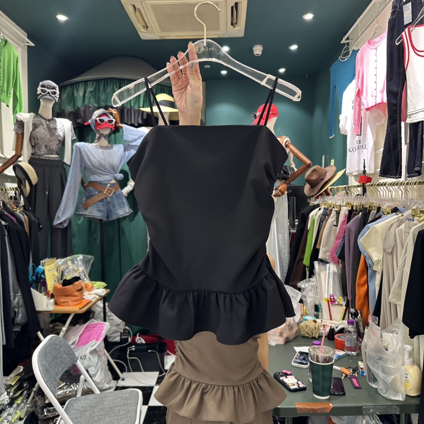3COLOR韓國㊣直郵東大門代購女裝新款人氣吊帶背心Three color吊帶/背心圖色2