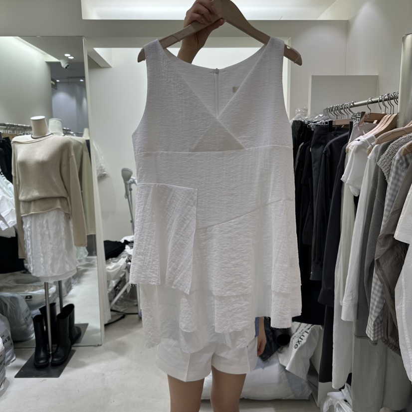 ASHTOE韓國直郵㊣女裝新品推薦人氣時尚25春夏熱賣吊帶背心ASHTOE吊帶/背心圖色1