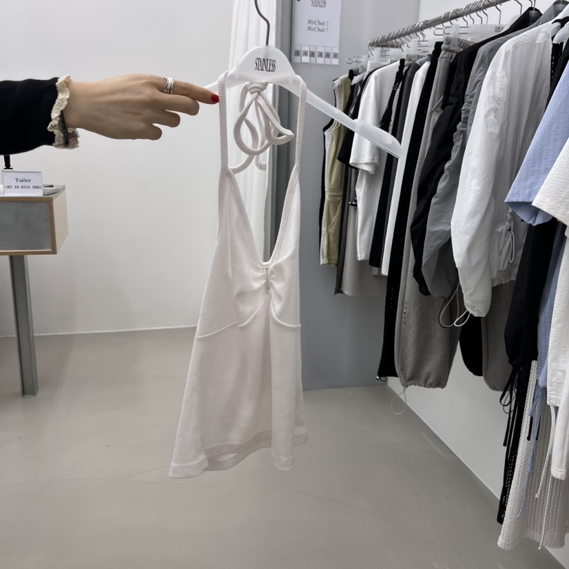 STAINLESS韓國直郵㊣女裝新款推薦25春夏熱賣休閑時尚吊帶背心STAINLESS吊帶/背心圖色1