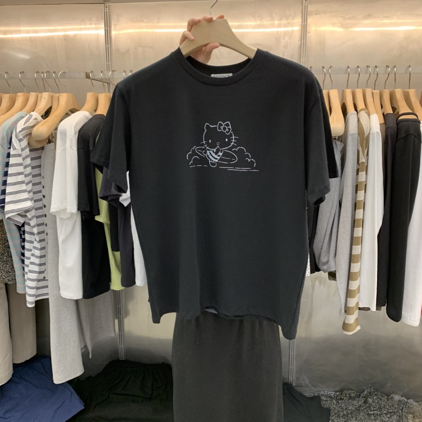 ESSENCE直郵韓國代購㊣女裝新品時尚休閑熱賣25春夏推薦T恤ESSENCET恤