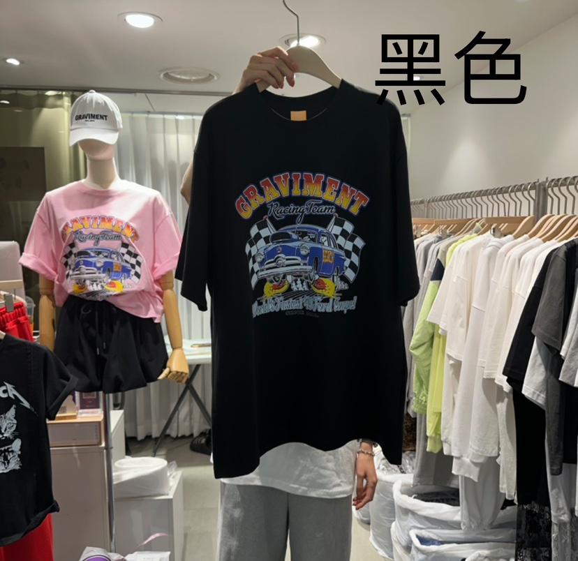 THE LOT韓國㊣直郵東大門代購女裝新品時尚25春夏人氣休閑T恤THE LOT/ LOTT恤圖色4
