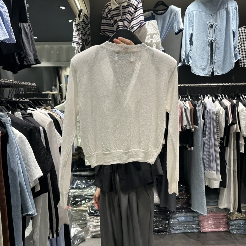STAR-L韓國㊣直郵東大門代購女裝新品25春夏推薦針織衫刺繡STAR-L針織衫