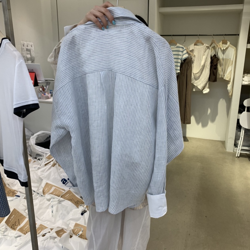 IR BIEN直郵韓國代購㊣女裝新款推薦人氣25春夏襯衫蕾絲衫ir bien-A襯衫/蕾絲衫