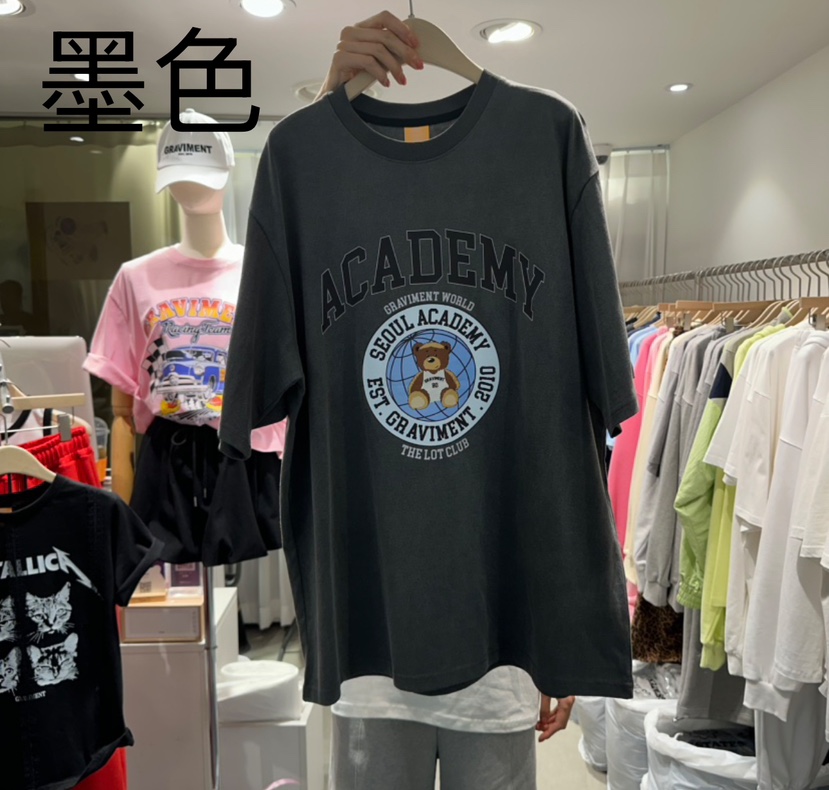THE LOT直郵韓國代購㊣女裝新品人氣休閑25春夏推薦熱賣T恤THE LOT/ LOTT恤圖色3