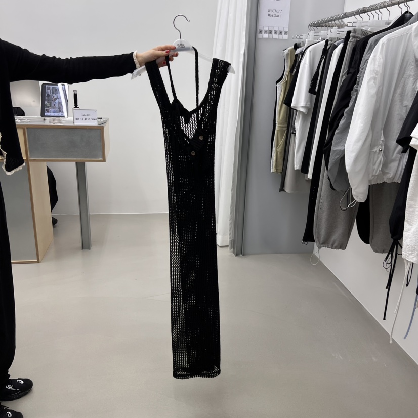 STAINLESS韓國㊣直郵東大門代購女裝新品25春夏連衣裙含小包腰帶長款STAINLESS連衣裙圖色2