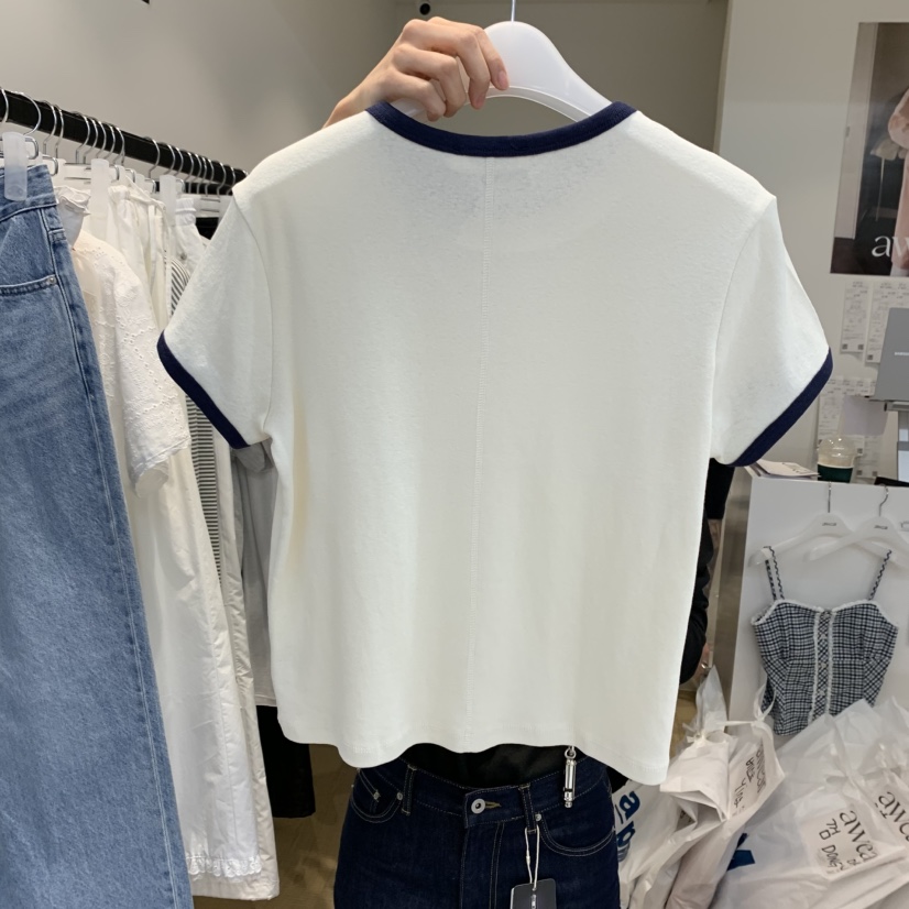 RUMIRU/AWEAR韓國直郵㊣東大門實拍女裝新品熱賣人氣25春夏T恤awear/RUMIRUT恤