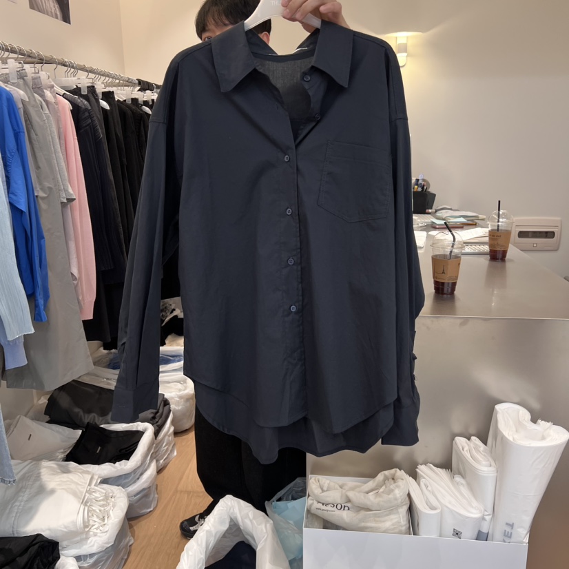 THERE韓國直郵㊣東大門實拍女裝新品休閑25春夏推薦襯衫蕾絲衫THERE襯衫/蕾絲衫圖色3