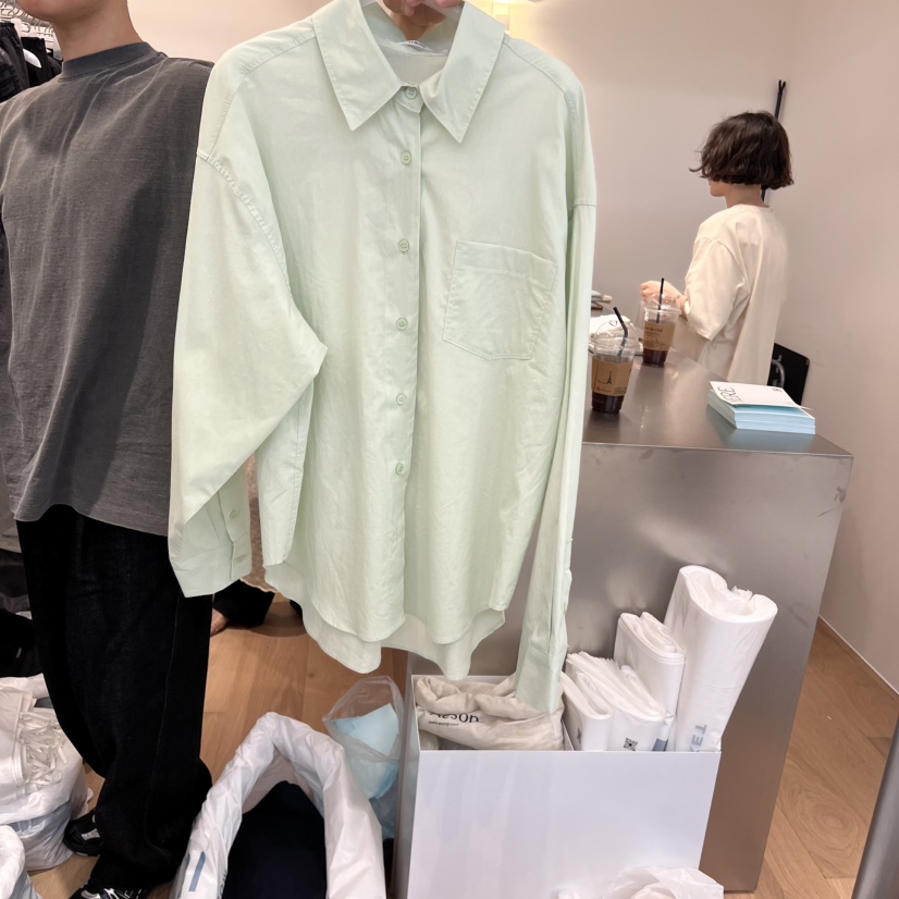 THERE韓國直郵㊣東大門實拍女裝新品休閑25春夏推薦襯衫蕾絲衫THERE襯衫/蕾絲衫圖色4