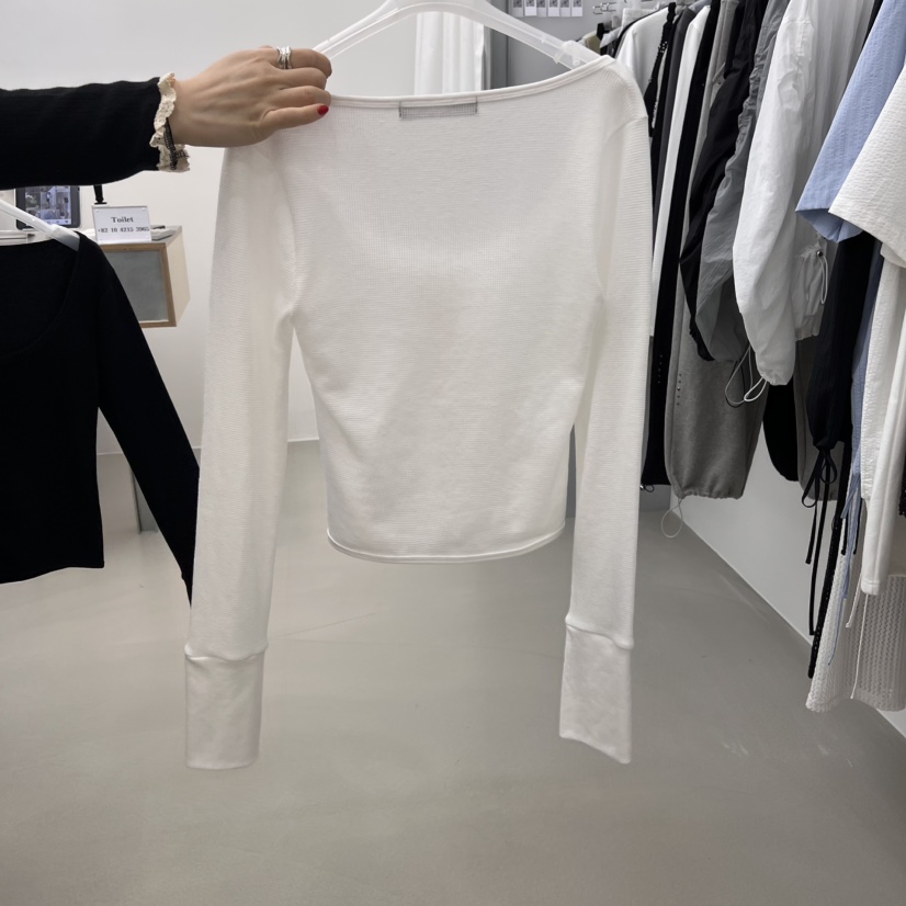 STAINLESS韓國㊣直郵東大門代購女裝新品推薦25春夏長袖T恤開衫STAINLESS長袖T恤