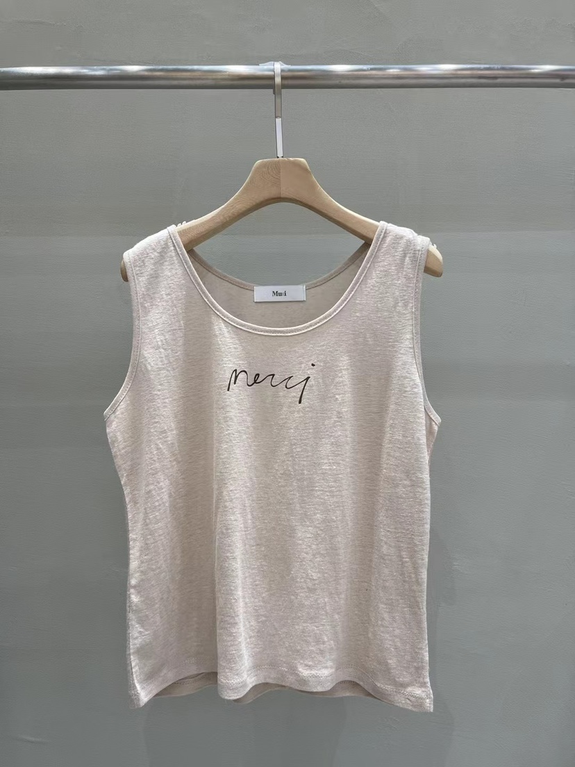 MU i韓國直郵㊣東大門實拍女裝新品25春夏熱賣推薦吊帶背心A.b/AUTUMN BEIGE吊帶/背心圖色2
