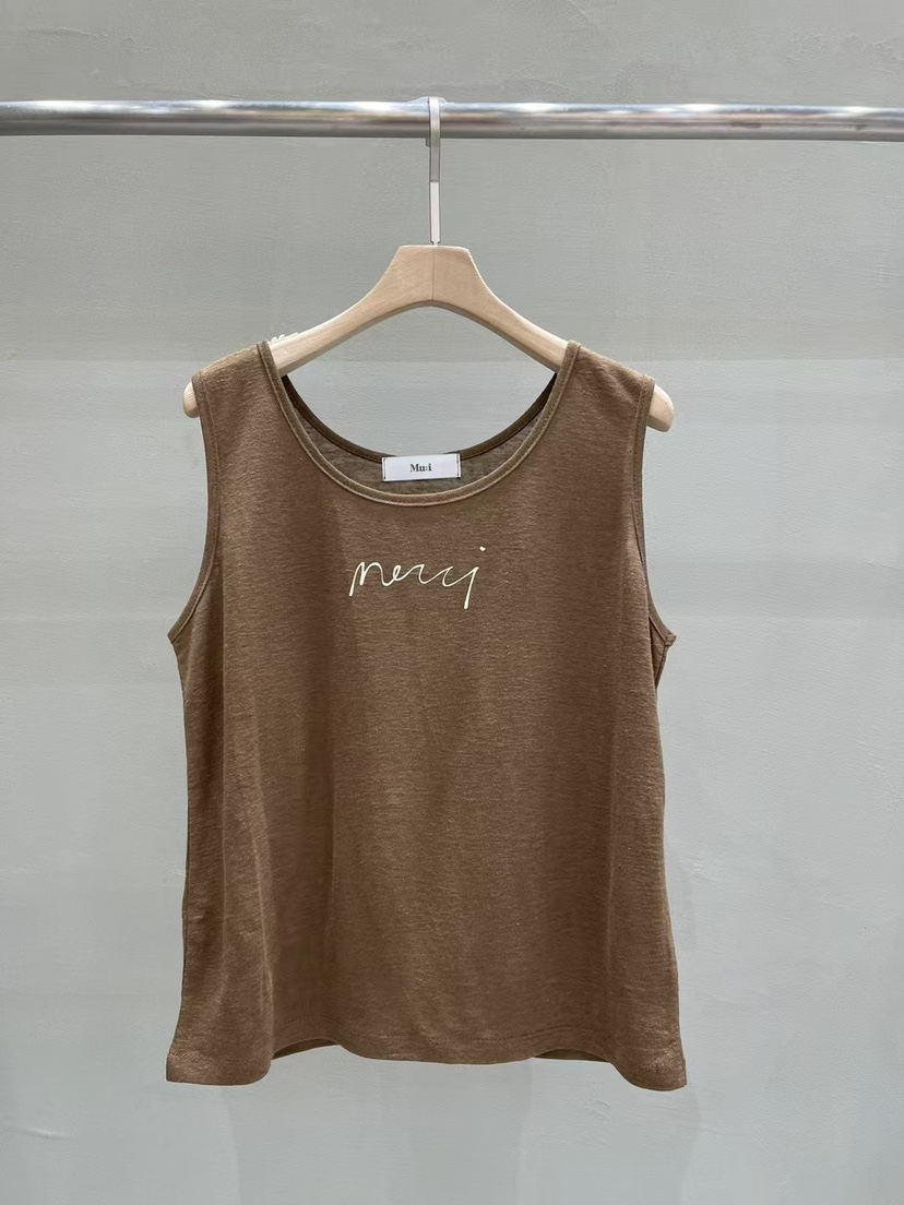 MU i韓國直郵㊣東大門實拍女裝新品25春夏熱賣推薦吊帶背心A.b/AUTUMN BEIGE吊帶/背心圖色3