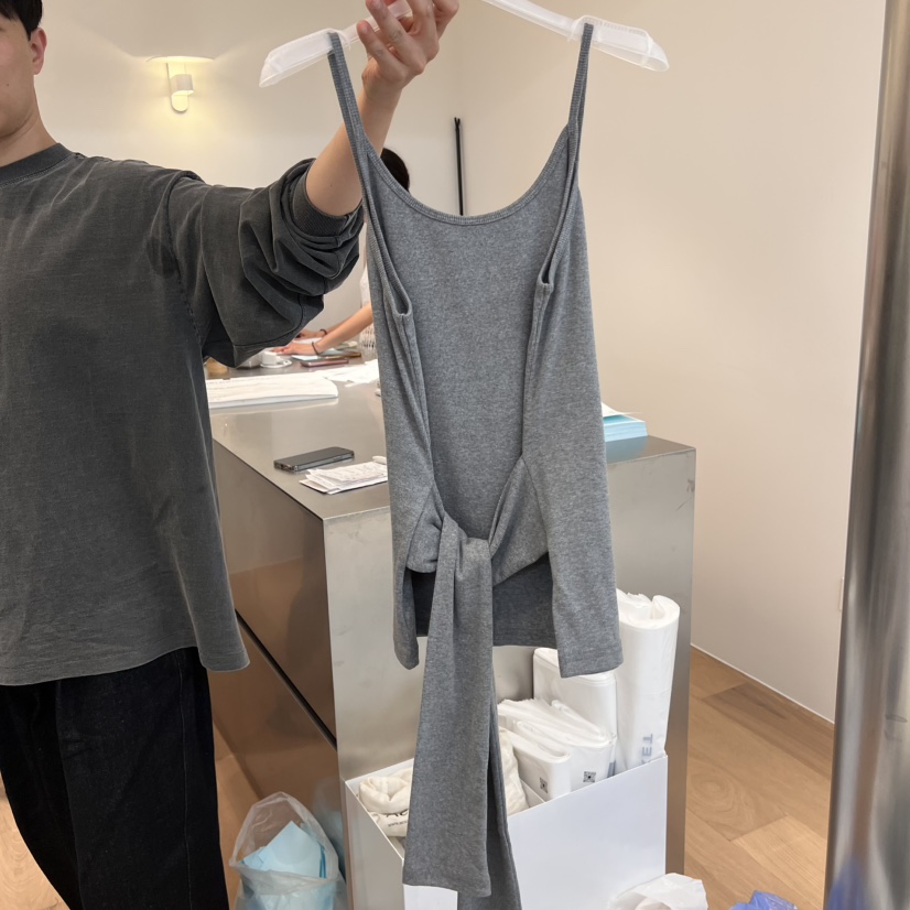 THERE韓國㊣直郵東大門代購女裝新品推薦休閑時尚熱賣吊帶背心THERE吊帶/背心圖色4
