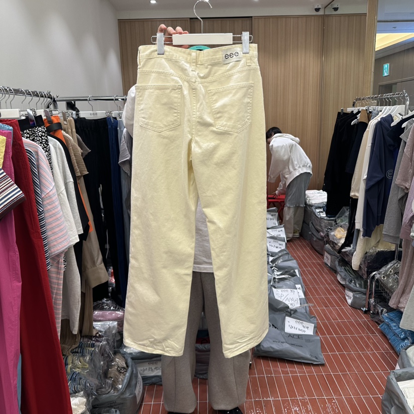 E/E/E直郵韓國代購㊣女裝新款25春夏時尚人氣休閑推薦休閑褲E/E/E休閑褲