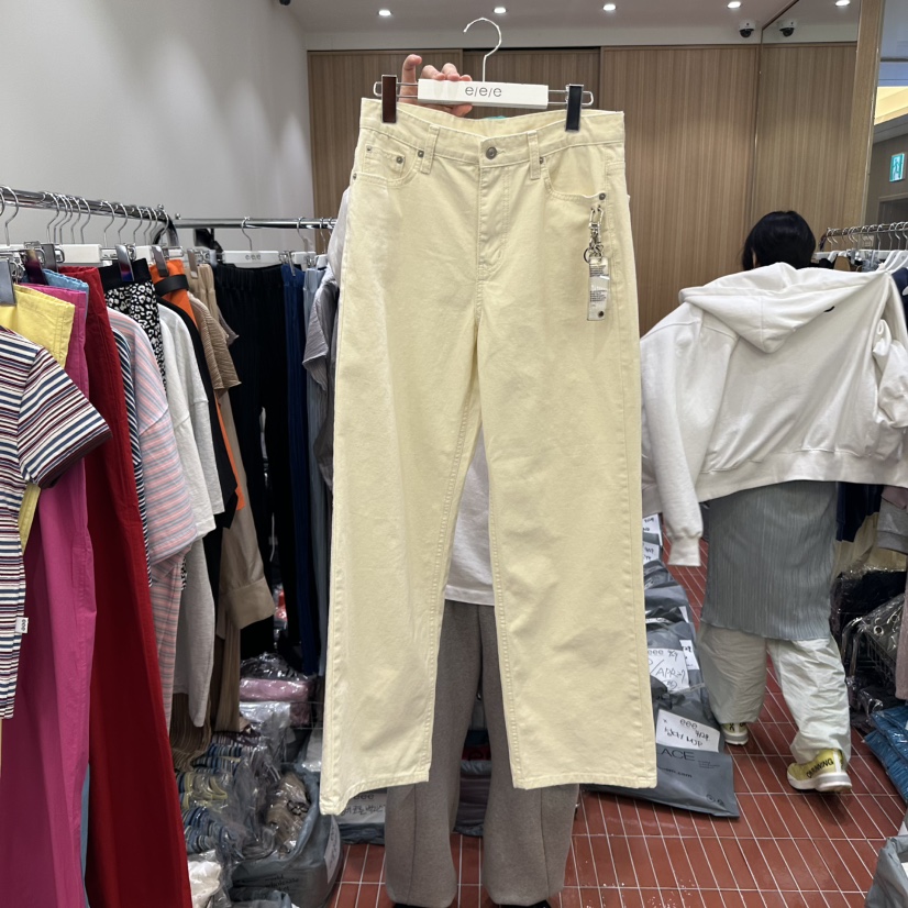 E/E/E直郵韓國代購㊣女裝新款25春夏時尚人氣休閑推薦休閑褲E/E/E休閑褲
