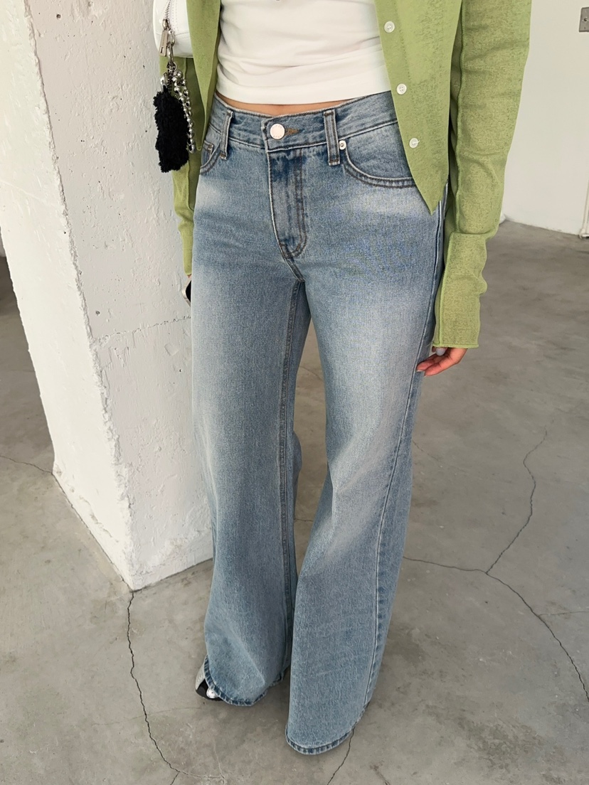 ACME直郵韓國代購㊣女裝新品25春夏熱賣推薦人氣休閑牛仔褲ACME牛仔褲