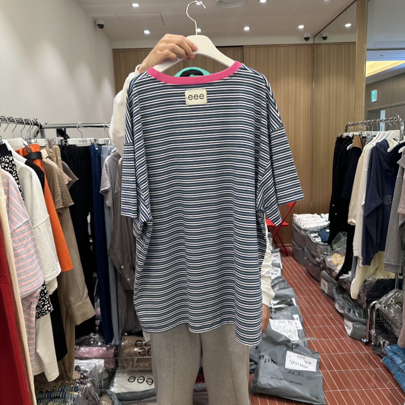 E/E/E韓國㊣直郵東大門代購女裝新款25春夏推薦時尚熱賣T恤E/E/ET恤