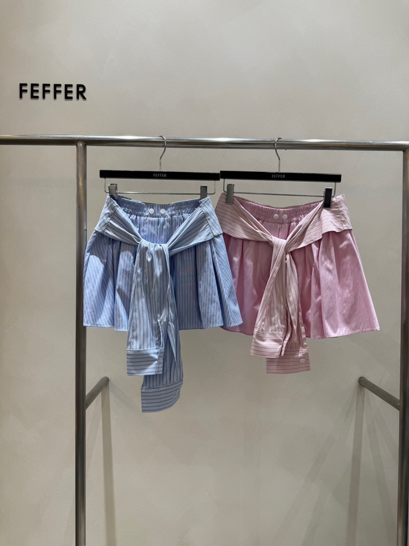 FEFFER韓國直郵㊣東大門實拍女裝新品熱賣時尚推薦25春夏裙褲FEFFER裙褲