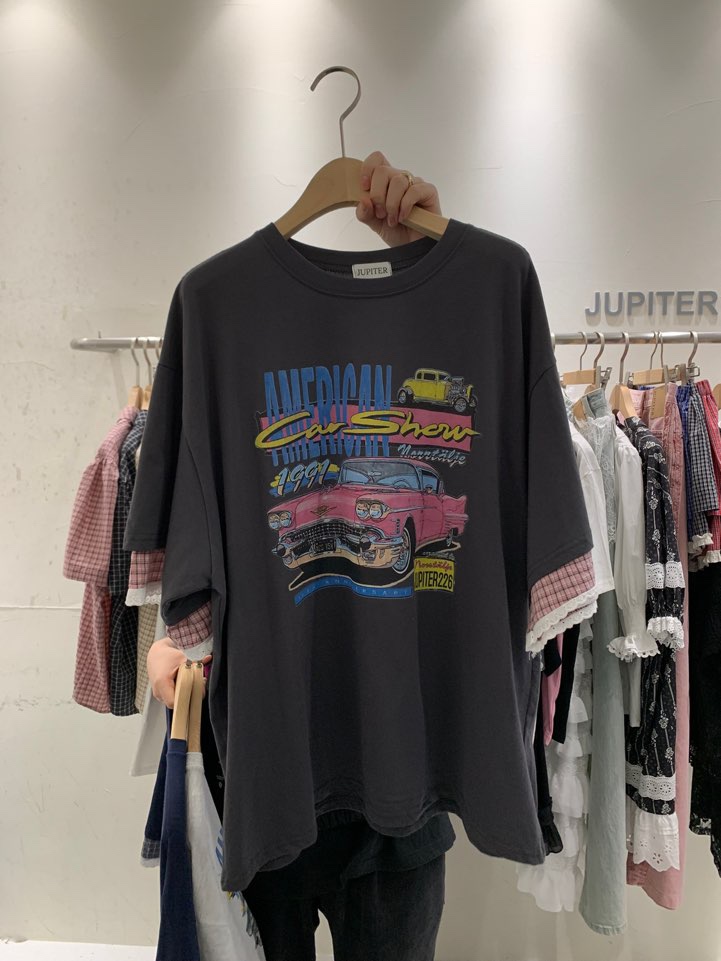 JUPITER韓國㊣直郵東大門代購女裝新款推薦休閑時尚熱賣T恤JUPITERT恤圖色3