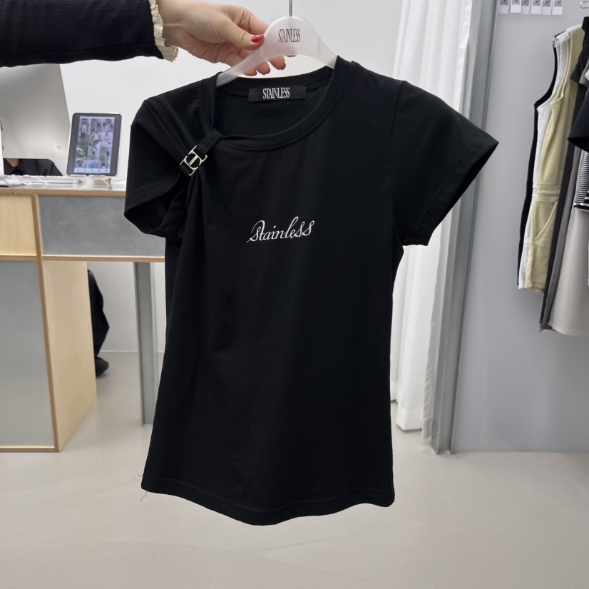 STAINLESS東大門直郵女士新款休閑職業推薦人氣熱賣時尚T恤STAINLESST恤圖色2