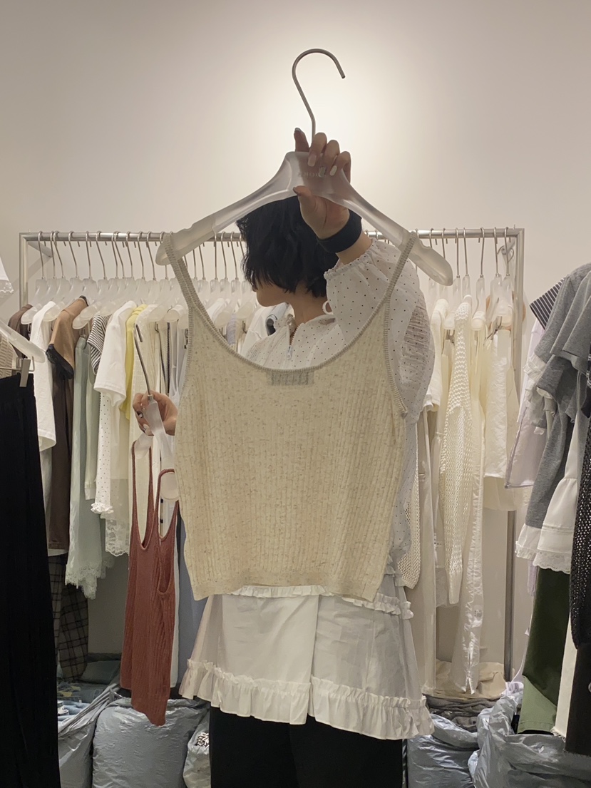 LOOKK東大門直郵女裝新品時尚25春夏真品推薦人氣吊帶背心亞麻LOOKK吊帶/背心