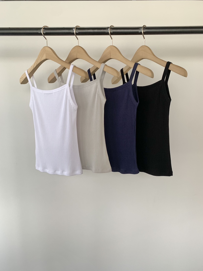 UNDERSON東大門實拍女士新品推薦時尚人氣25春夏休閑吊帶背心UNDERSON吊帶/背心