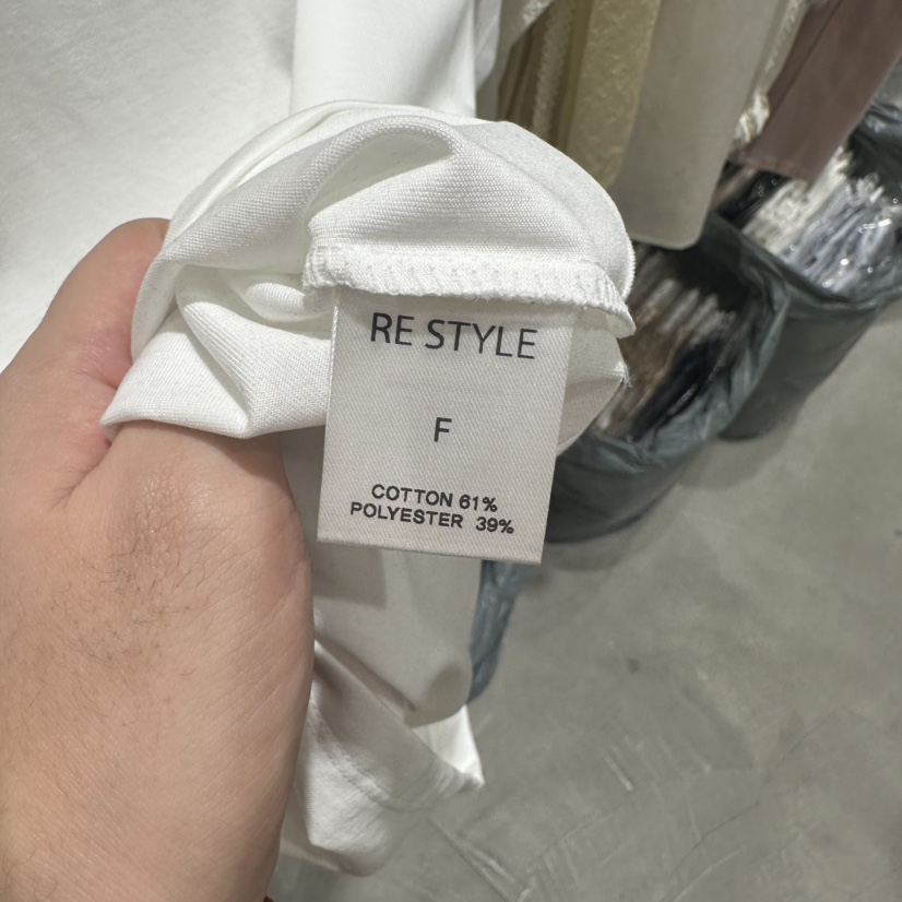 RE STYLE-Q東大門實拍女裝新款推薦真品25春夏職業時尚T恤RE STYLET恤