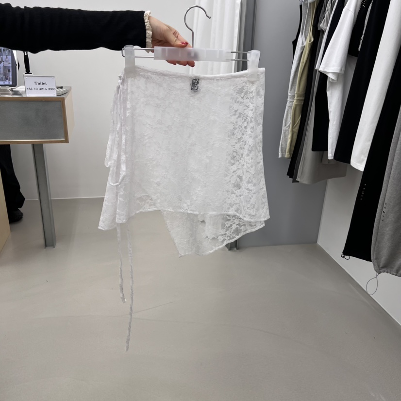 STAINLESS韓國代購女士新品真品時尚人氣熱賣推薦休閑短裙蕾絲STAINLESS短裙
