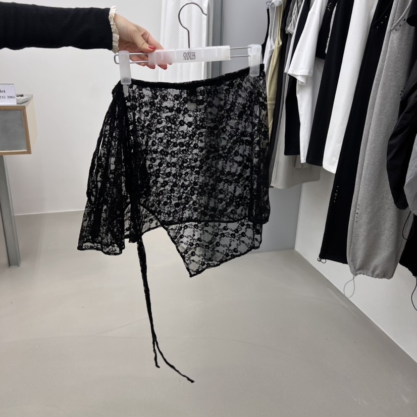 STAINLESS韓國代購女士新品真品時尚人氣熱賣推薦休閑短裙蕾絲STAINLESS短裙圖色2