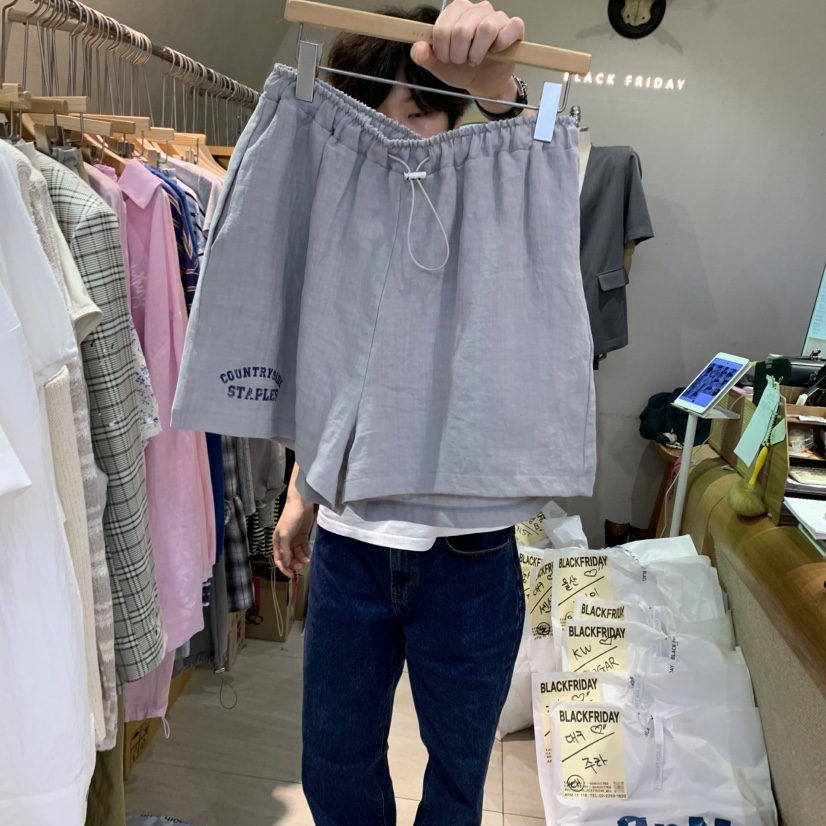 BLACKFRIDAY韓國代購女裝新款真品熱賣25春夏職業人氣休閑短褲BLACK FRIDAY短褲圖色1