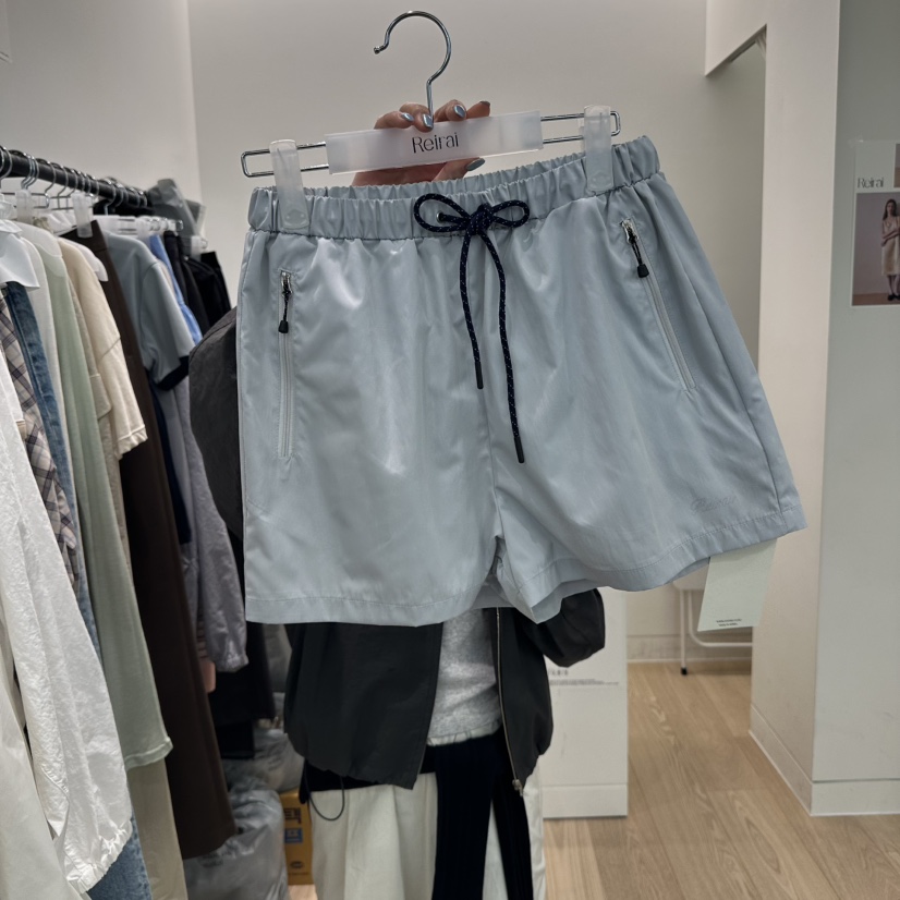 REIRAI東大門代購女裝新品熱賣時尚推薦職業25春夏短褲綁帶Reirai短褲圖色2