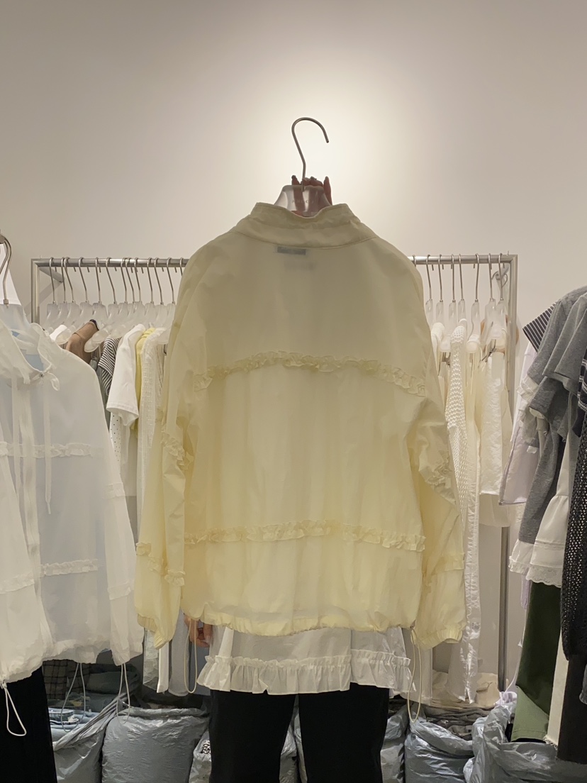 LOOKK東大門代購女裝新品25春夏推薦職業夾克不含內搭荷葉邊LOOKK夾克