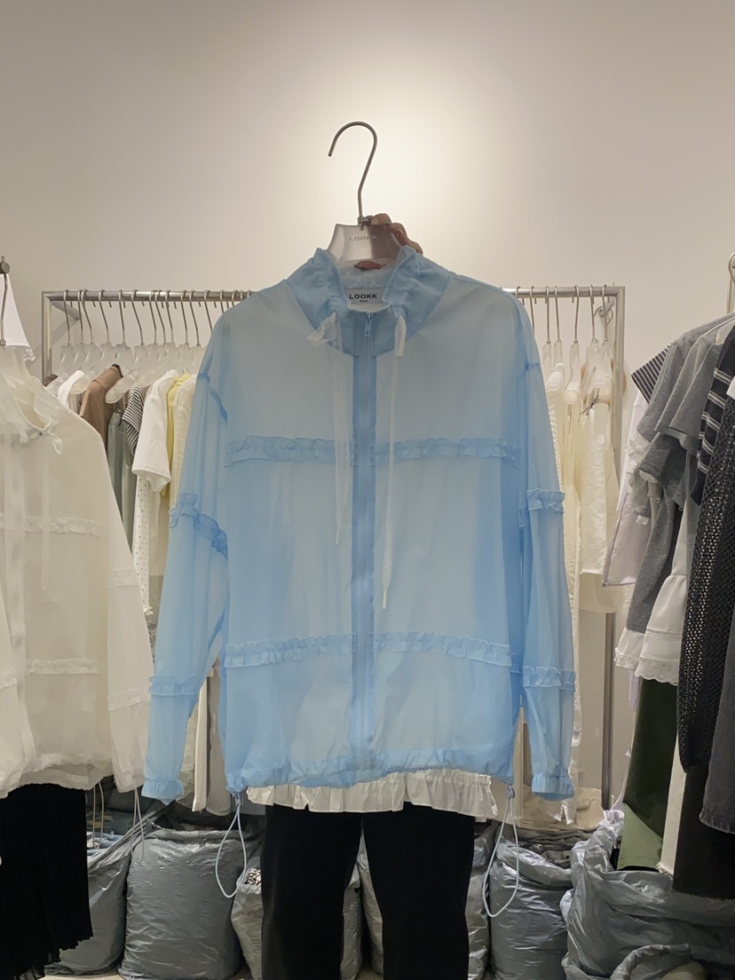 LOOKK東大門代購女裝新品25春夏推薦職業夾克不含內搭荷葉邊LOOKK夾克圖色3