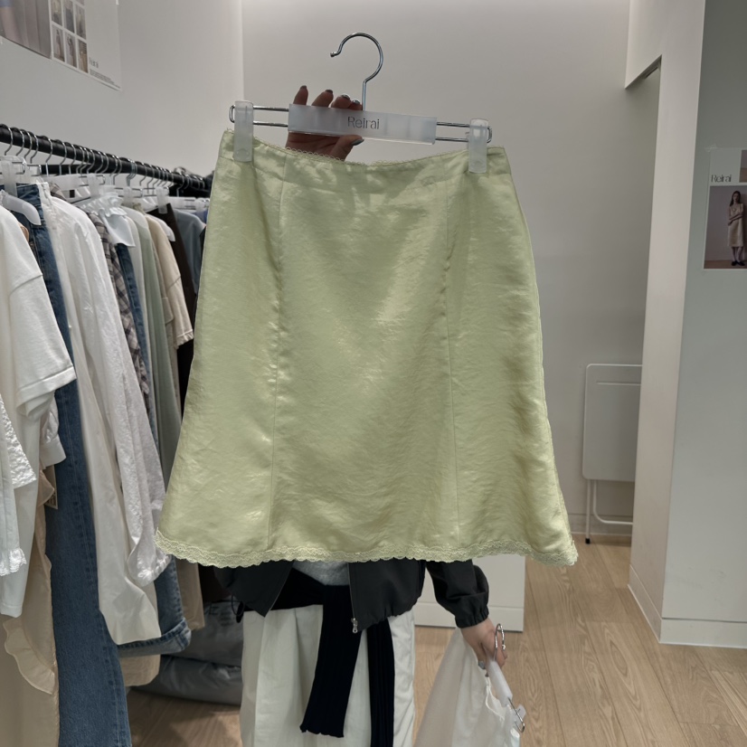 REIRAI東大門代購女士新品真品推薦休閑25春夏時尚短裙蕾絲Reirai短裙圖色2