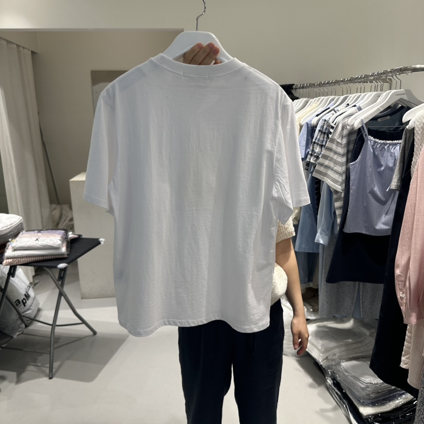 LORING RE I韓國代購女裝新品25春夏休閑時尚職業推薦T恤LORING RE-I/BARET恤