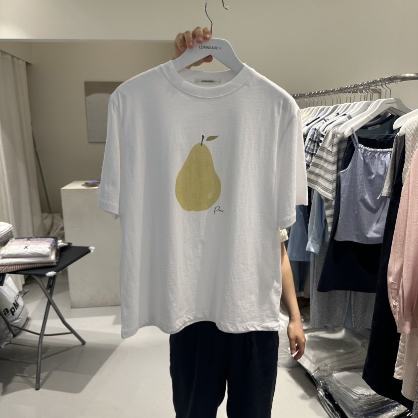LORING RE I韓國代購女裝新品25春夏休閑時尚職業推薦T恤LORING RE-I/BARET恤