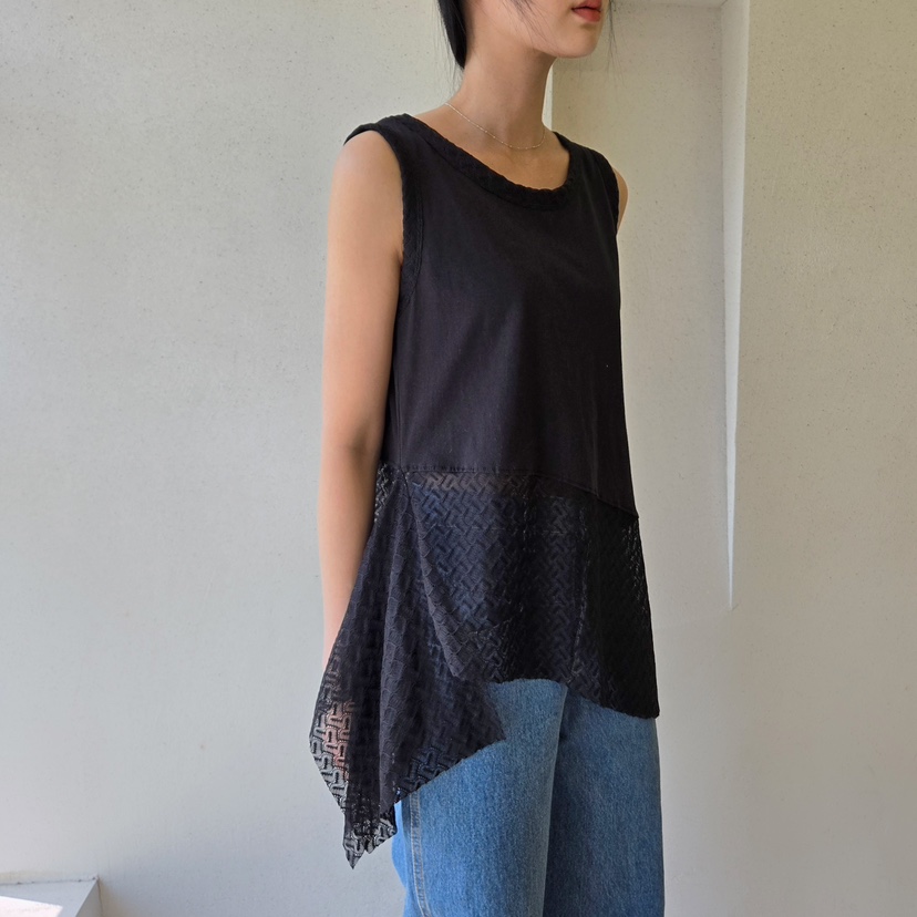 LA BLOOM東大門代購女裝新品推薦職業25春夏人氣休閑吊帶背心La Bloom吊帶/背心