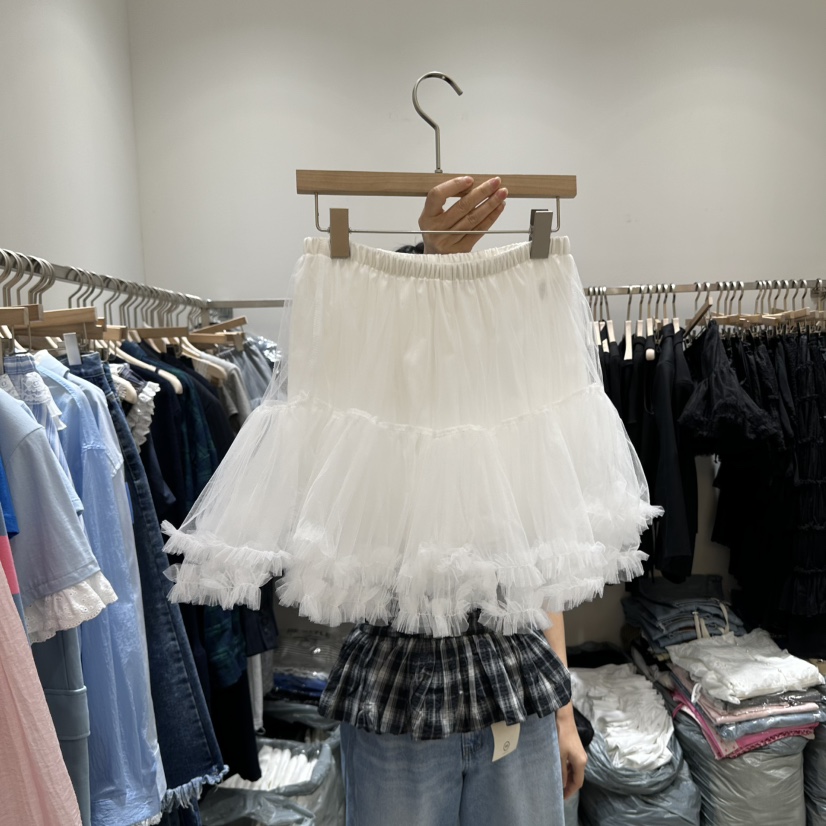 RE STYLE-Q東大門代購女裝新款職業時尚人氣25春夏短裙漁網RE STYLE短裙