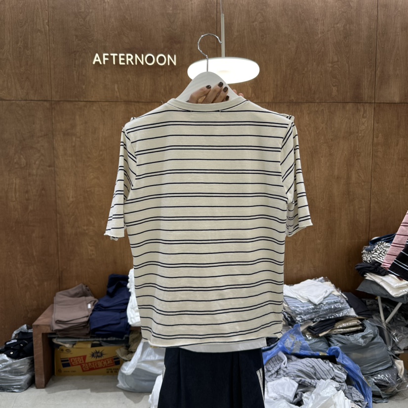 AFTERNOON-P東大門直郵女士新品真品休閑熱賣推薦職業25春夏T恤AFTERNOONT恤