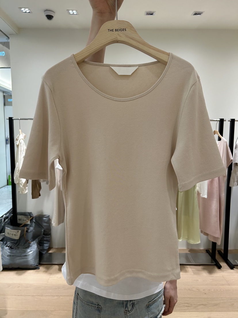THE SAND/SAND BEIGE東大門實拍女士新品時尚25春夏休閑T恤THE SAND/SAND BEIGET恤圖色2